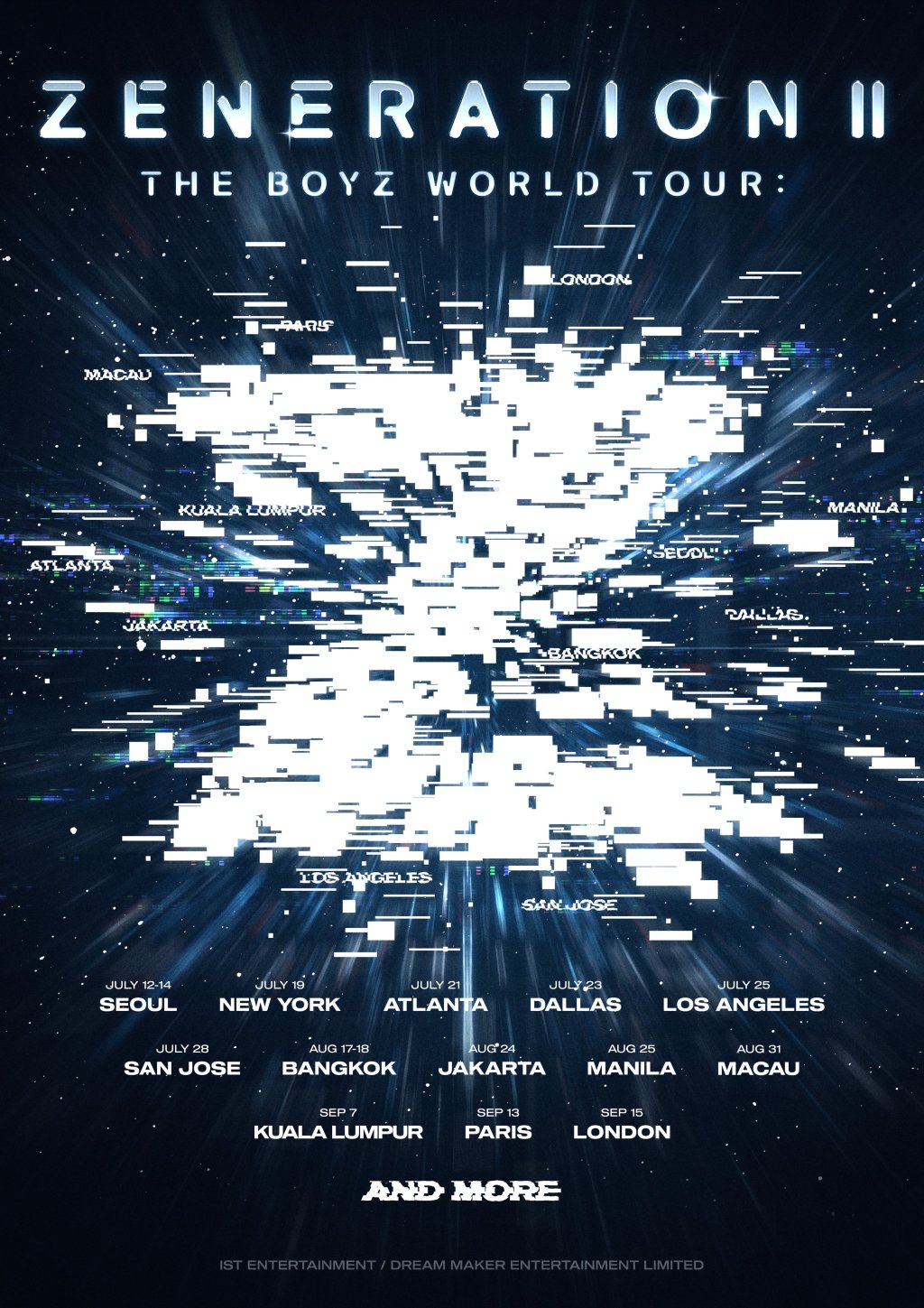 Zeneration II : The Boyz Word Tour – Dates européennes exclusives